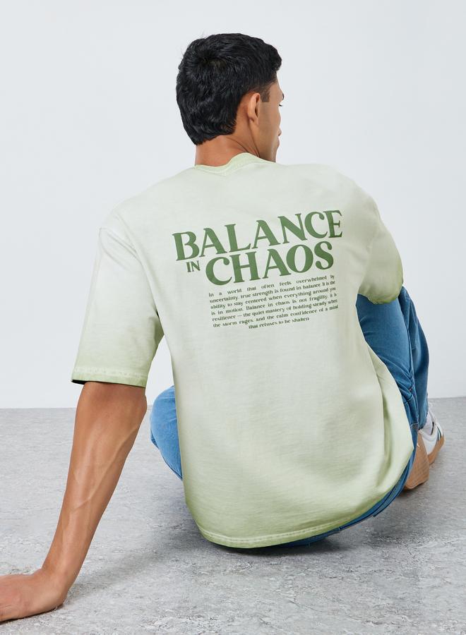 Styli Men Oversized Washed Printed T-Shirt - Image 4